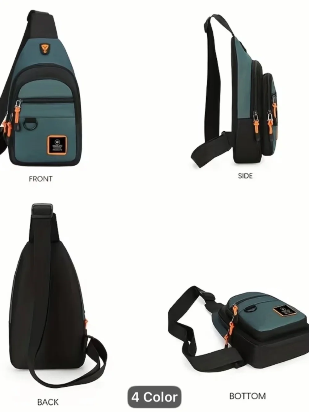 Casual Men's Crossbody Bag Oxford Cloth Waterproof Material